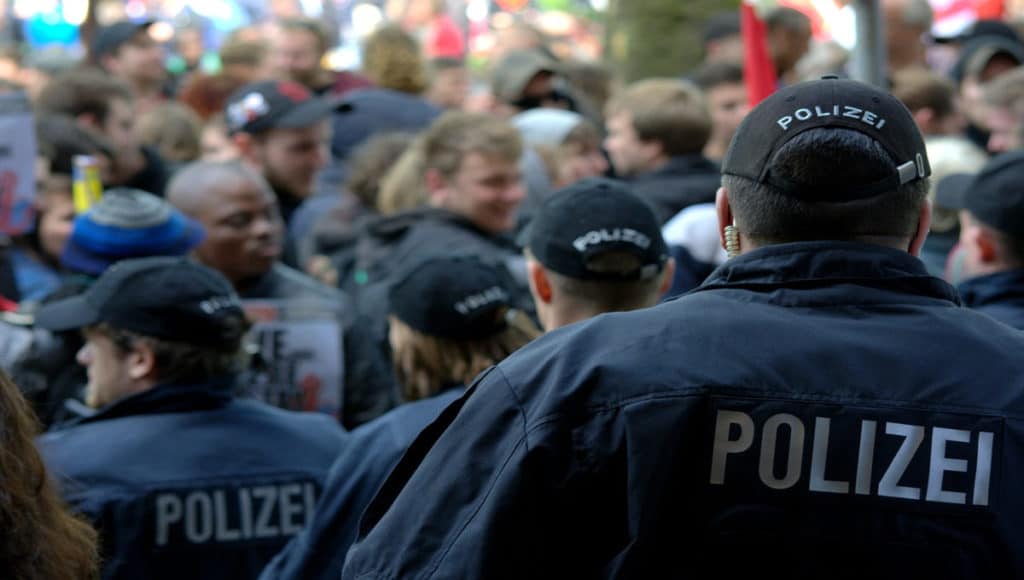 Διαδήλωση, Γερμανία, Αστυνομία Γερμανία, Polizei, Αστυνομία